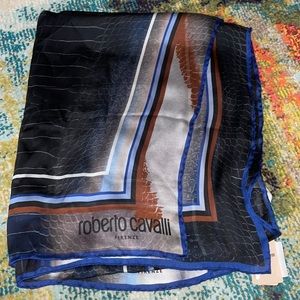 Roberto cavalli silk scarf